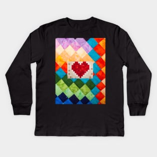 Quilting Love Kids Long Sleeve T-Shirt